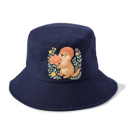 Peach Otter - Bucket Hat - Twilight Navy(Blue)