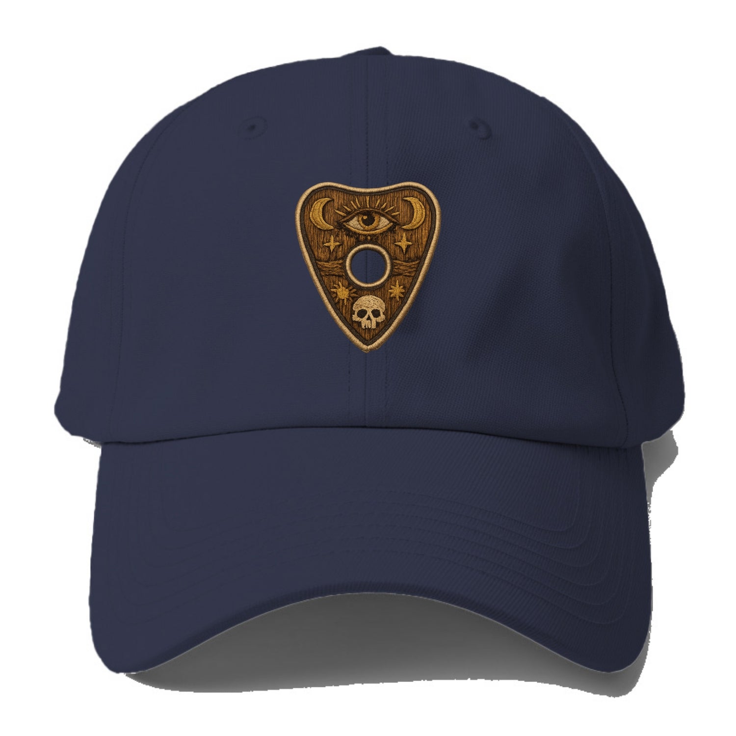 OUIJA PLANCHETTE - spirit board pointer in wood and gold , seance - Baseball Cap For Big Heads - Twilight Navy(Blue)