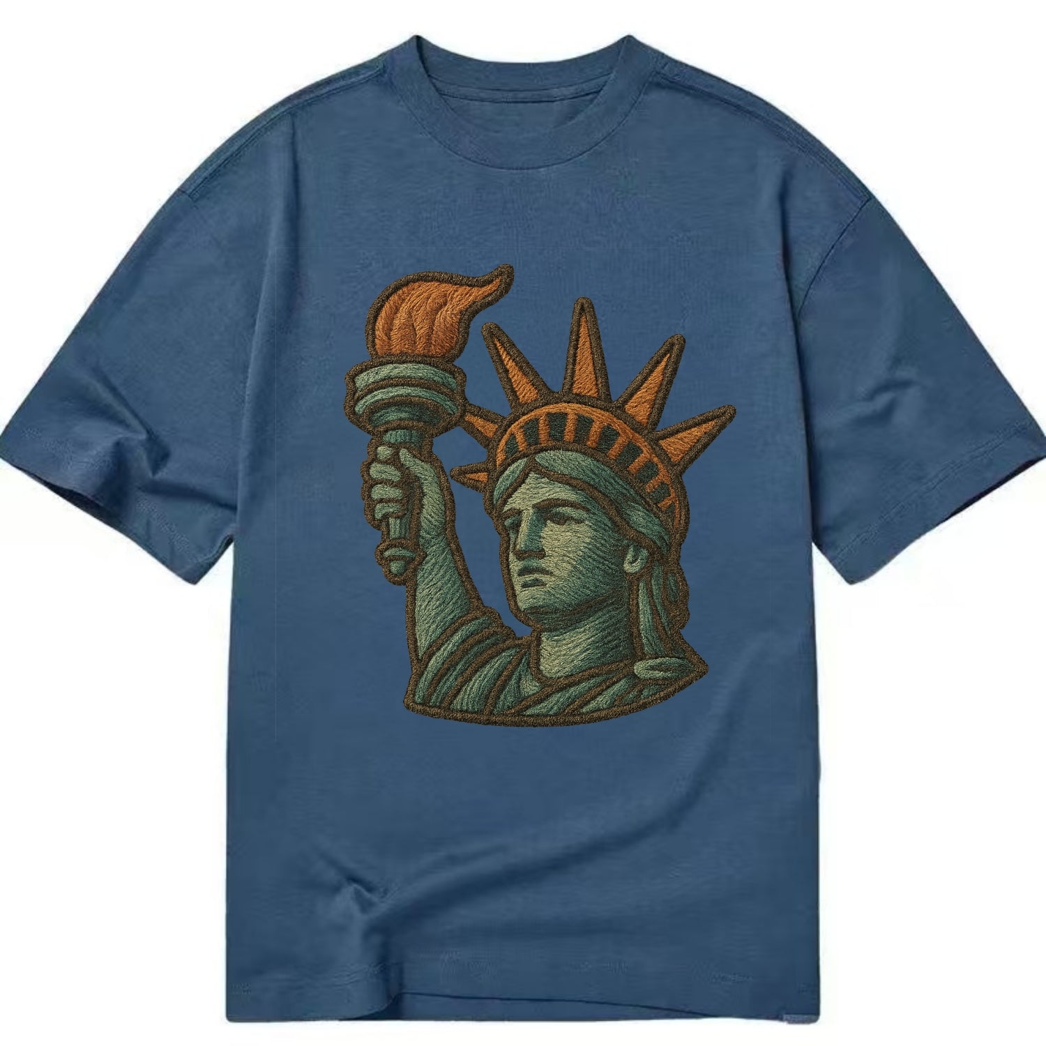 Statue of Liberty  - Classic T-shirt - Twilight Navy(Blue)