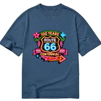 CENTENNIAL BADGE | 100 Years celebration emblem | 1926-2026 dates | Anniversary - Classic T-shirt - Twilight Navy(Blue)