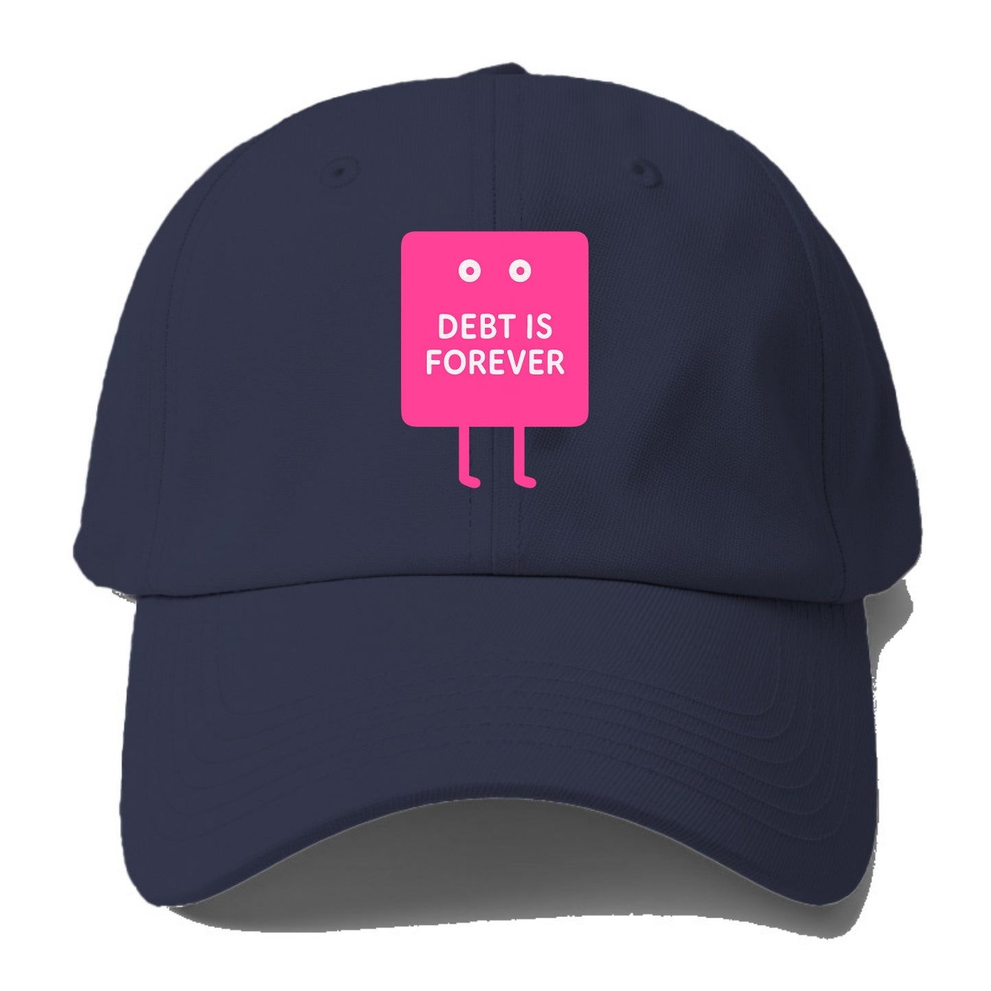 DEBT IS - Baseball Cap For Big Heads - Twilight Navy(Blue)