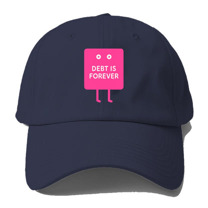 DEBT IS - Baseball Cap For Big Heads - Twilight Navy(Blue)