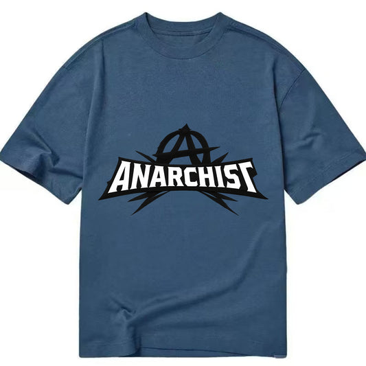 Bold typography design - "ANARCHIST" - no masters, self-governed - Classic T-shirt - Twilight Navy(Blue)