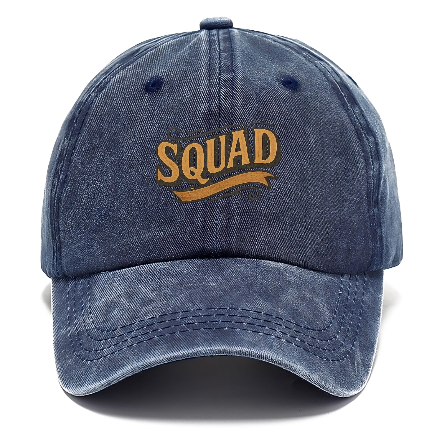 Bold typography design - "SQUAD" - your crew, your people - Classic Cap - Twilight Navy(Blue)
