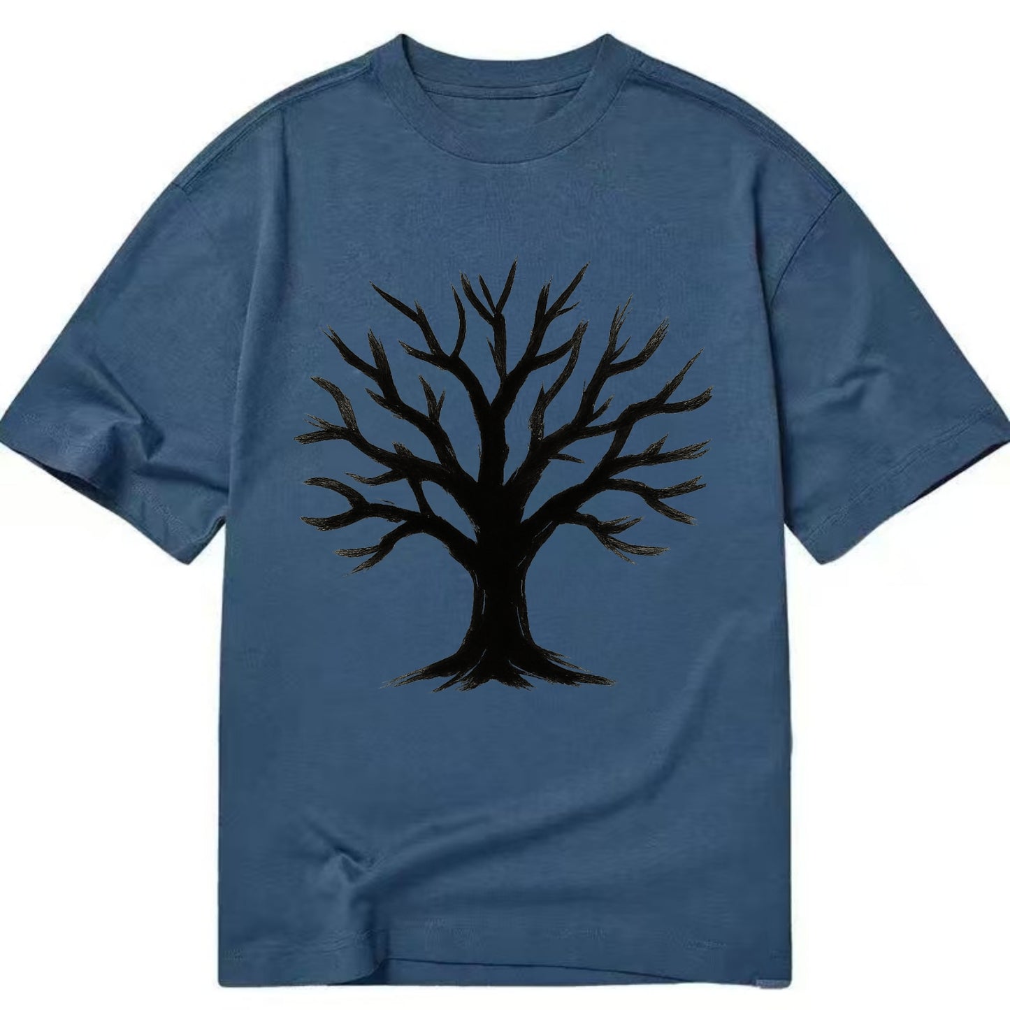Tree with many branches - community strength ink art - Classic T-shirt - Twilight Navy(Blue)