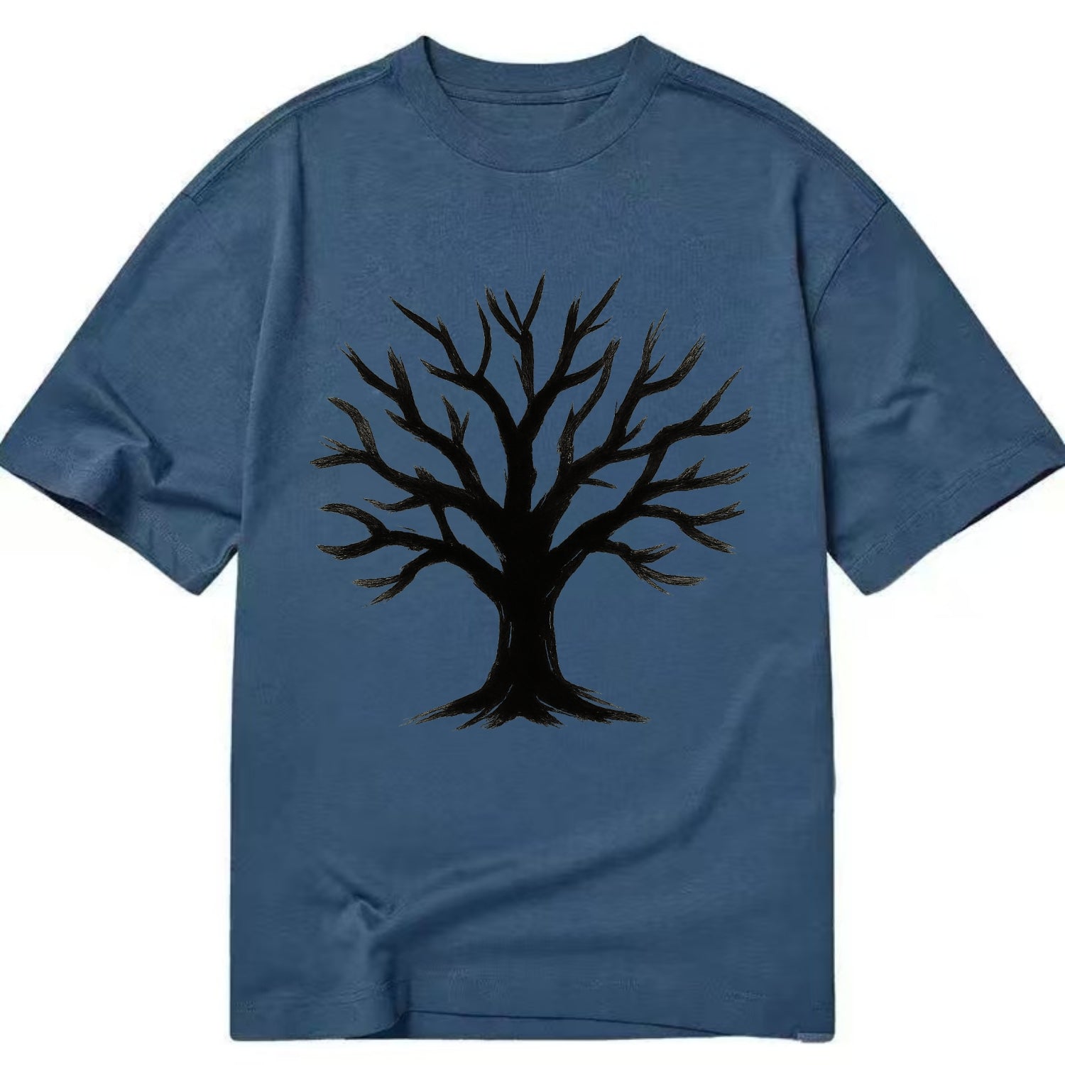 Tree with many branches - community strength ink art - Classic T-shirt - Twilight Navy(Blue)