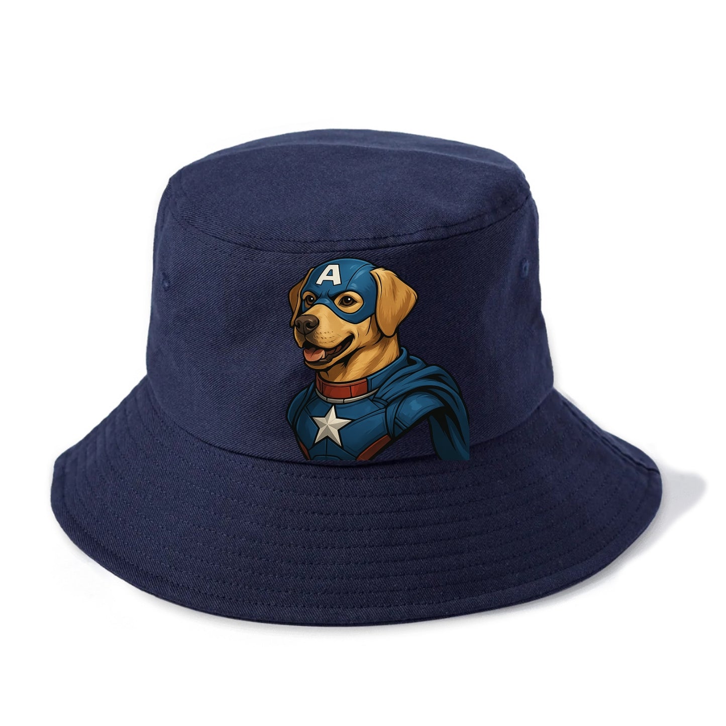 Labrador Patriotic Hero  - Bucket Hat - Twilight Navy(Blue)