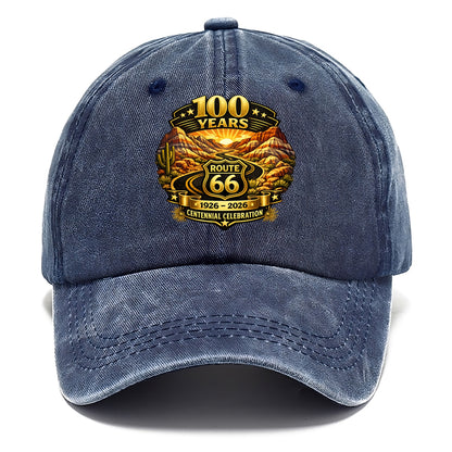 PAINTED DESERT | Colorful desert landscape | Route 66 winding through | Natural - Classic Cap - Twilight Navy(Blue)