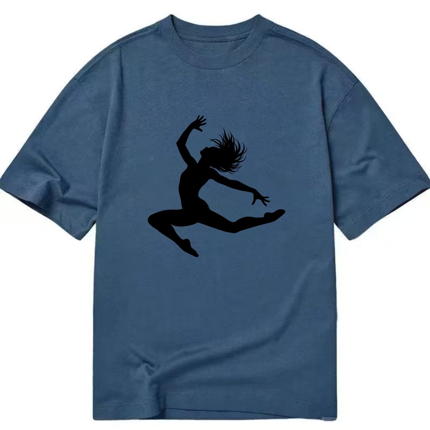 Contemporary dancer leap mid-air - Classic T-shirt - Twilight Navy(Blue)
