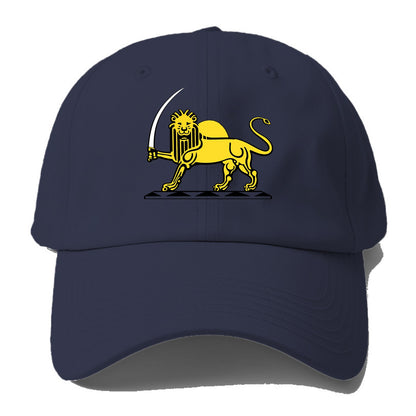 Lion Of The Rising Blade - Baseball Cap For Big Heads - Twilight Navy(Blue)