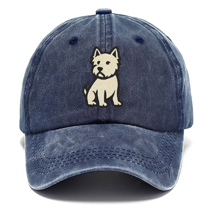 West Highland White Terrier - Alert stan Classic Cap - Twilight Navy(Blue)