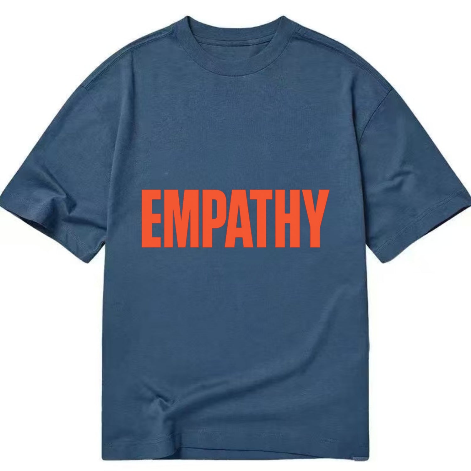 Bold typography design - "EMPATHY" - understanding others, emotional connection - Classic T-shirt - Twilight Navy(Blue)