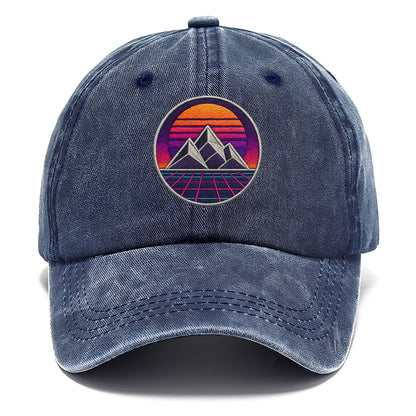 Retrowave Mountains - Classic Cap - Twilight Navy(Blue)