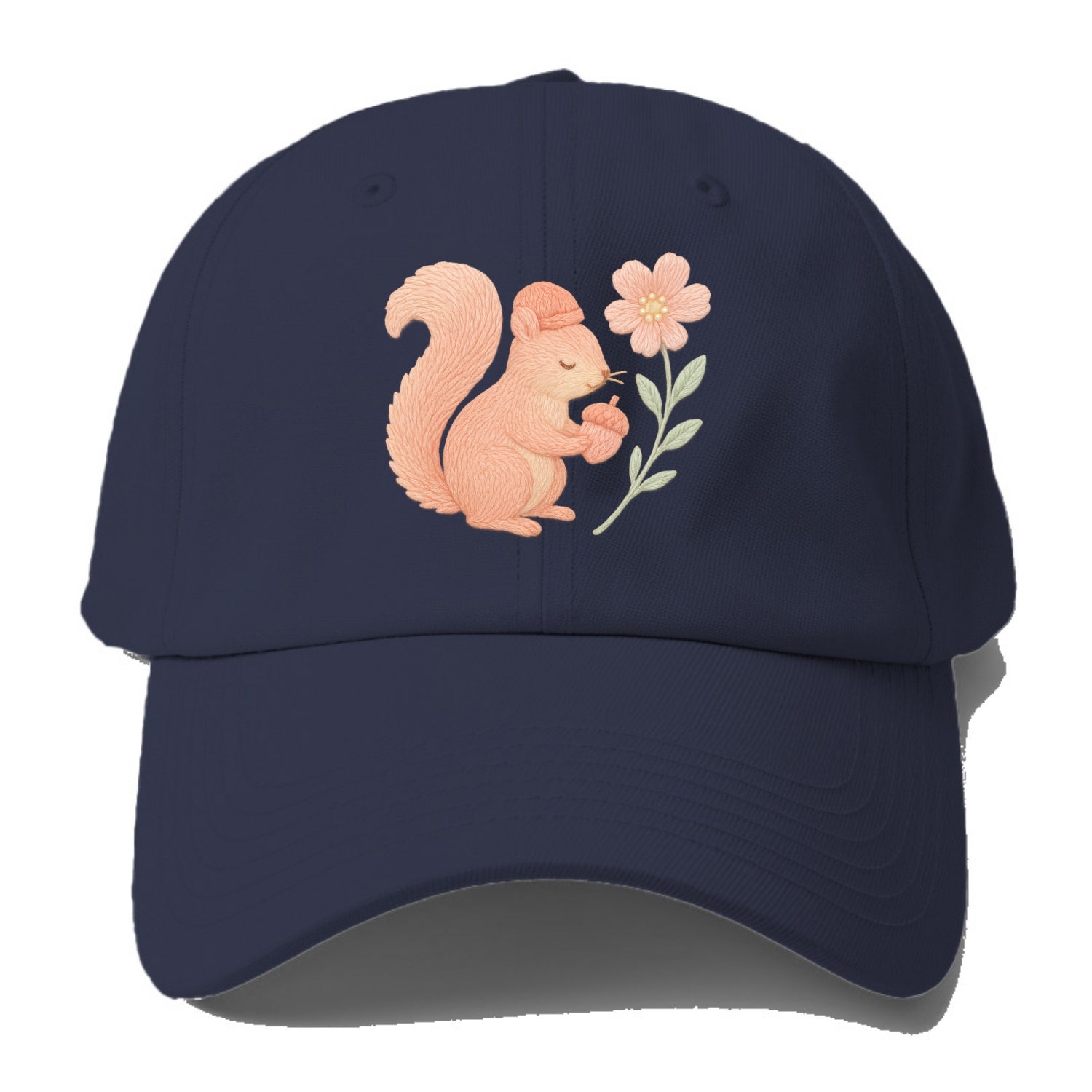Coral Squirrel - Baseball Cap - Twilight Navy(Blue)