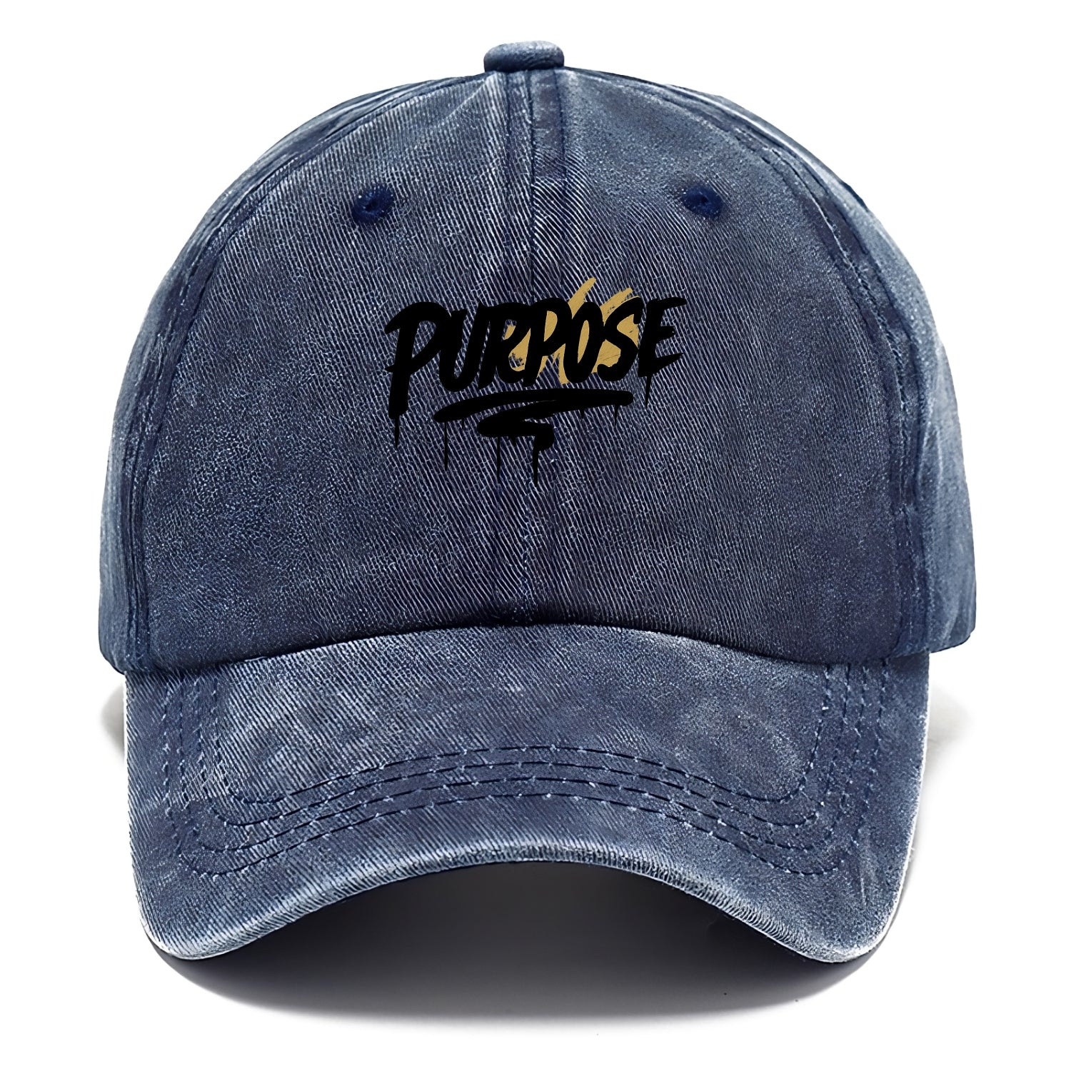 Bold typography design - "PURPOSE" - reason for being - Classic Cap - Twilight Navy(Blue)