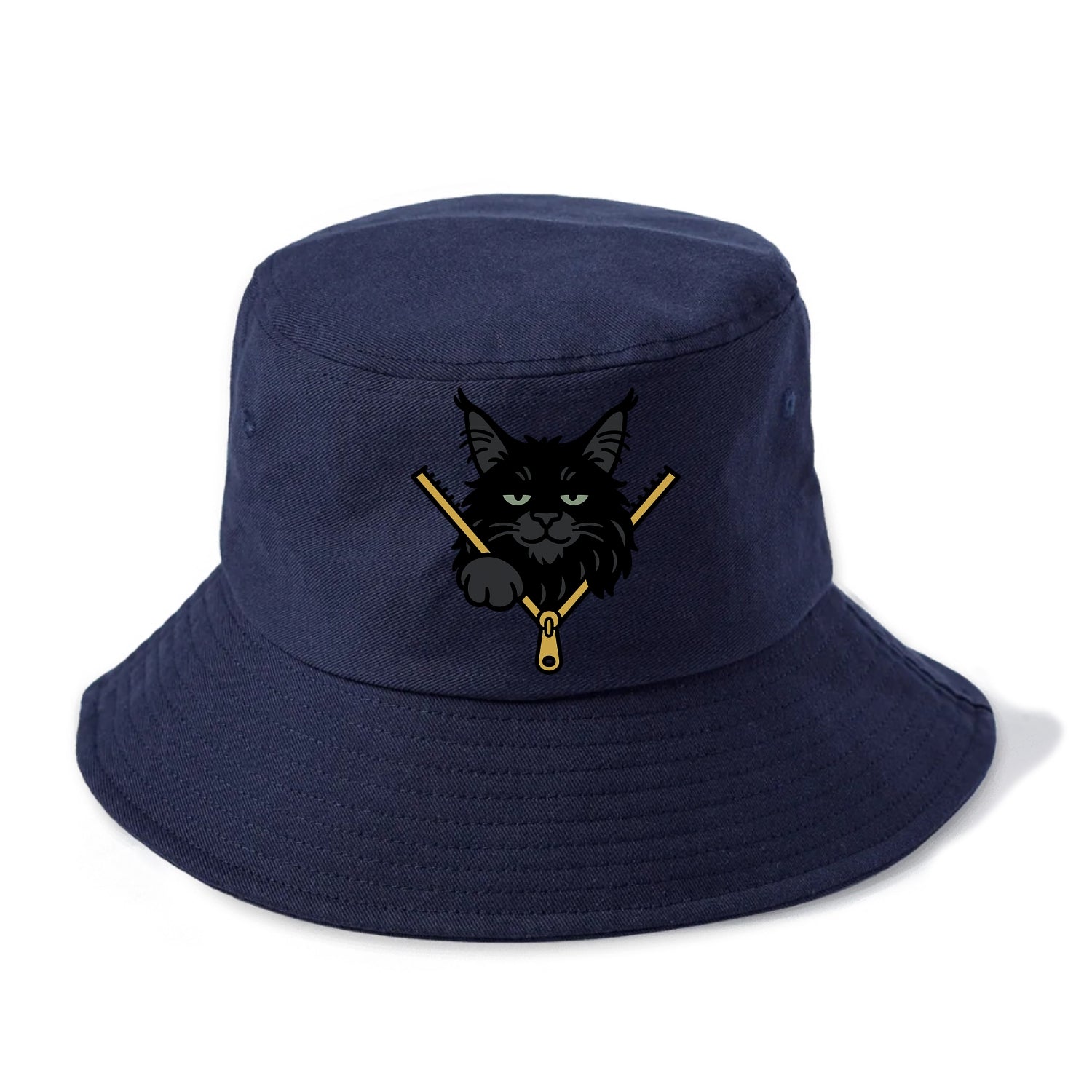 Black Maine Coon - Bucket Hat - Twilight Navy(Blue)