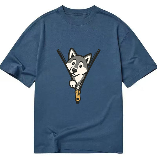 Alaskan Malamute - Classic T-shirt - Twilight Navy(Blue)