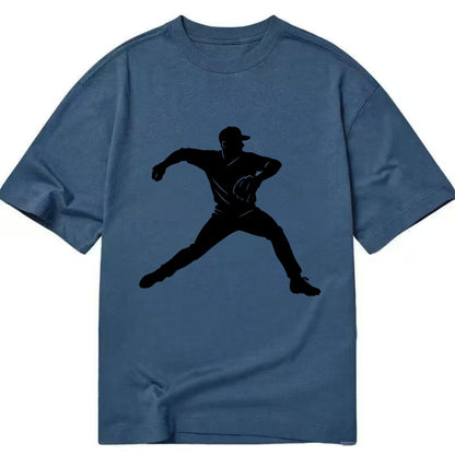 Baseball pitcher wind-up motion - Classic T-shirt - Twilight Navy(Blue)