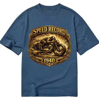 Speed Record Racer - Classic T-shirt - Twilight Navy(Blue)