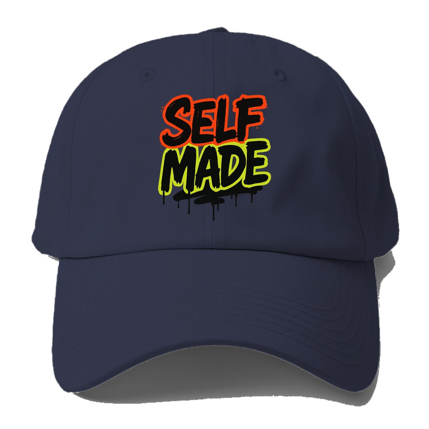 Bold typography design - "SELF MADE" - built from nothing, earned - Baseball Cap For Big Heads - Twilight Navy(Blue)