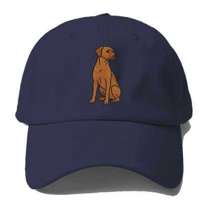Rhodesian Ridgeback - Red wheaten embroidered pose - Baseball Cap For Big Heads - Twilight Navy(Blue)