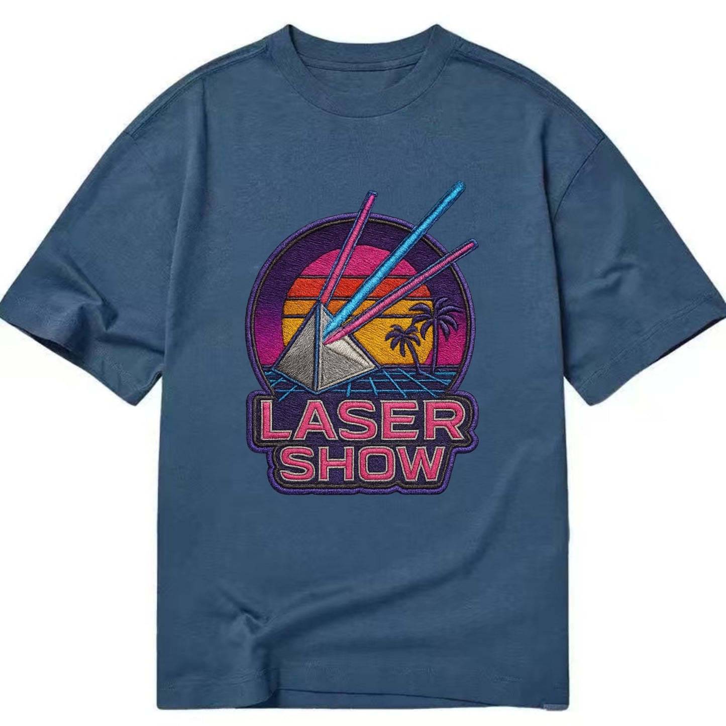 Laser Show - Classic T-shirt - Twilight Navy(Blue)
