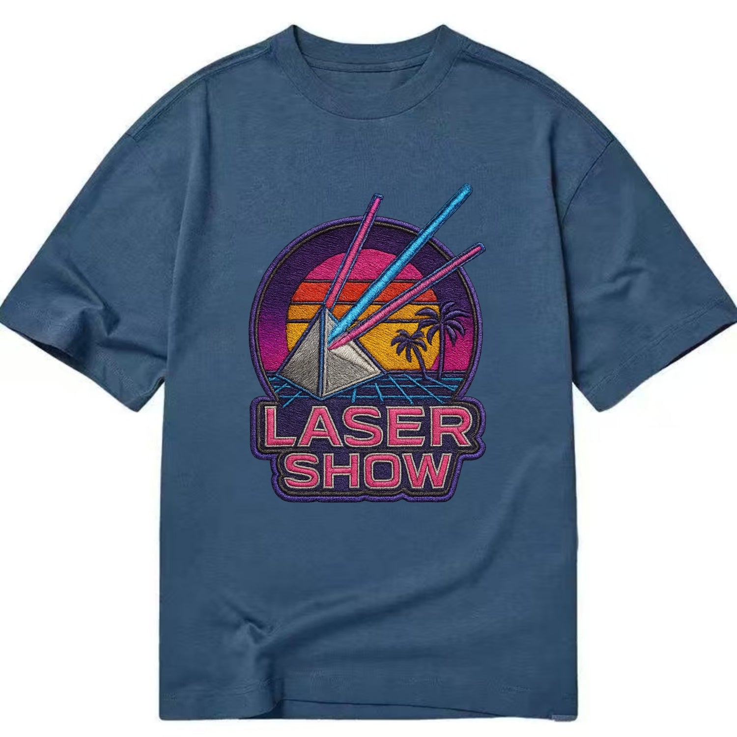 Laser Show - Classic T-shirt - Twilight Navy(Blue)