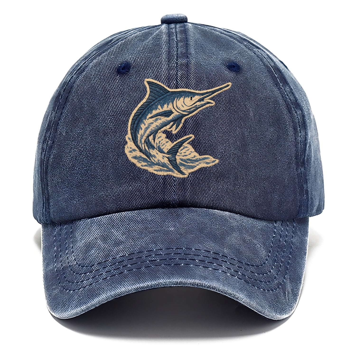 SWORDFISH MARLIN - leaping marlin in blue and silver , sport fishing - Classic Cap - Twilight Navy(Blue)