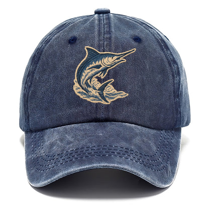 SWORDFISH MARLIN - leaping marlin in blue and silver , sport fishing - Classic Cap - Twilight Navy(Blue)