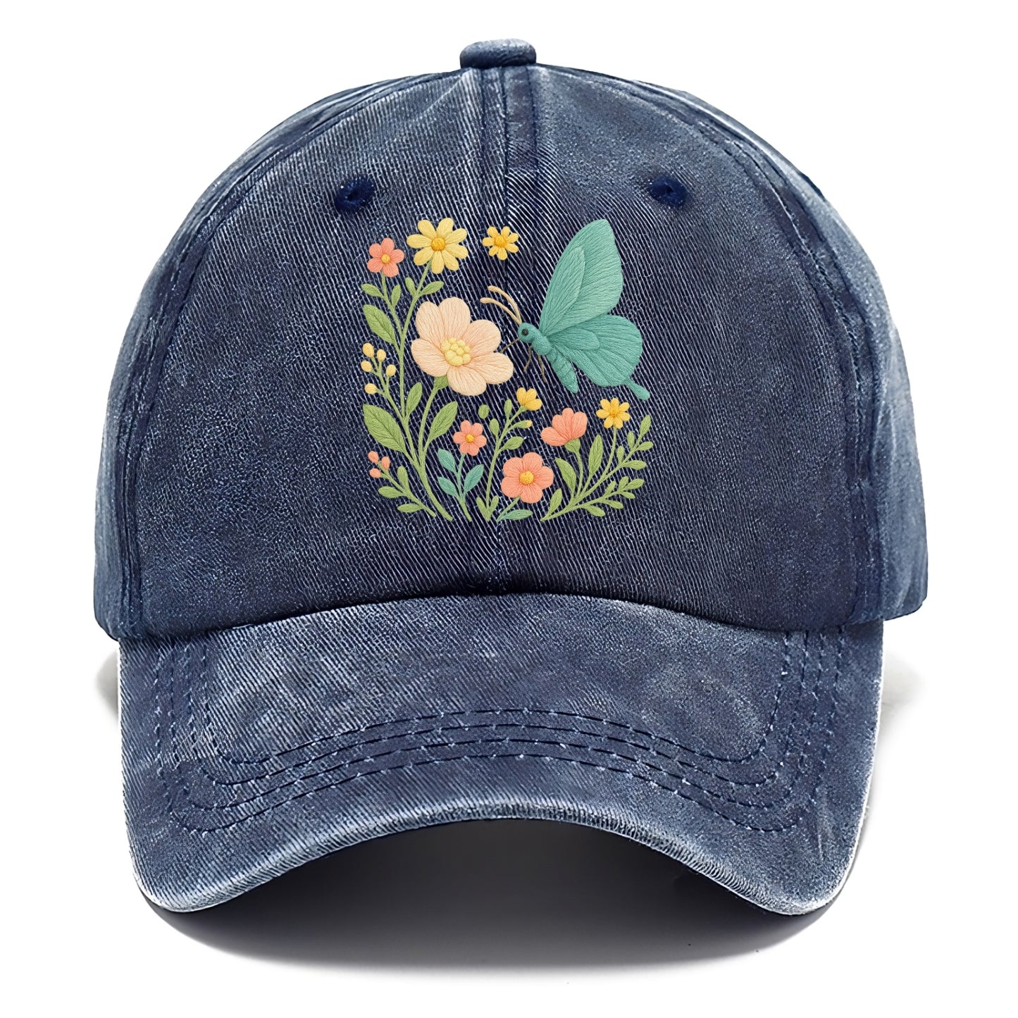 Mint Night Butterfly - Classic Cap - Twilight Navy(Blue)