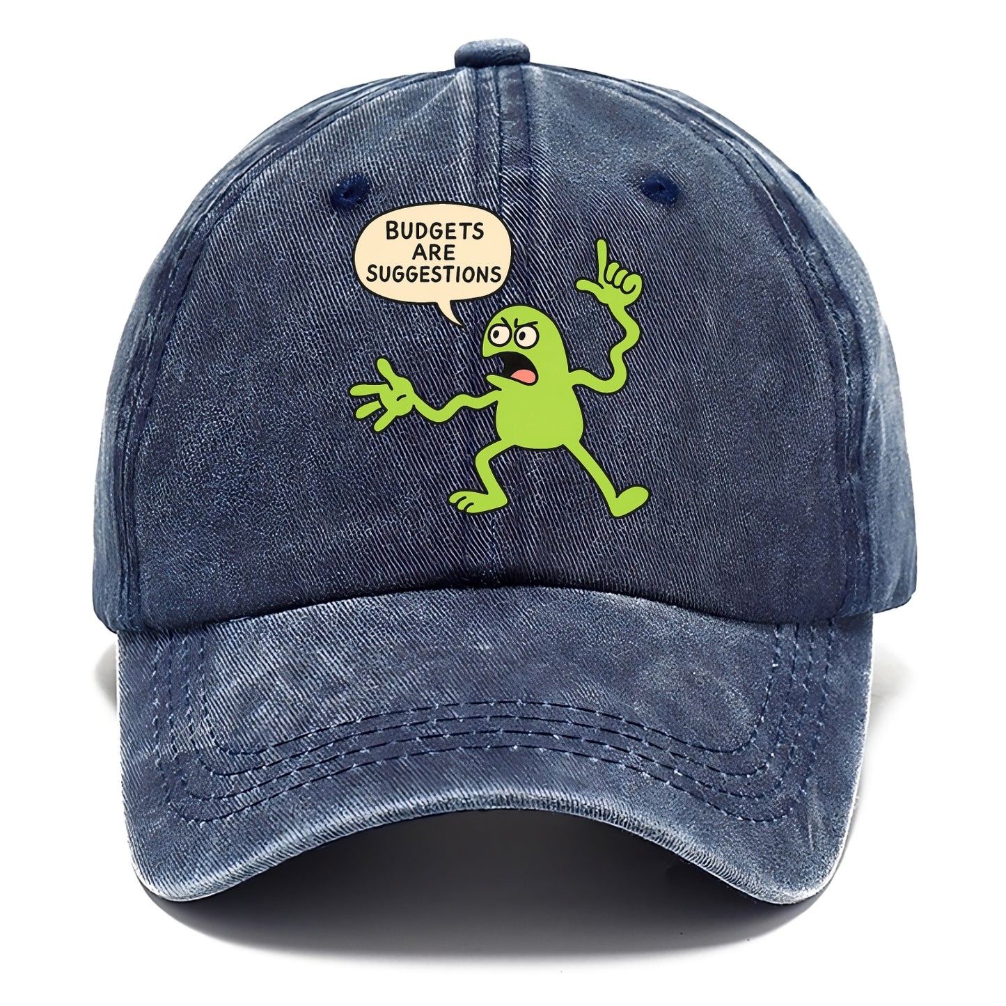 BUDGETS ARE SUGGESTIONS | Rebellious calculator - Classic Cap - Twilight Navy(Blue)