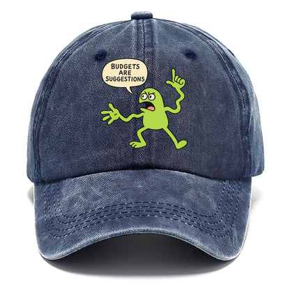 BUDGETS ARE SUGGESTIONS | Rebellious calculator - Classic Cap - Twilight Navy(Blue)