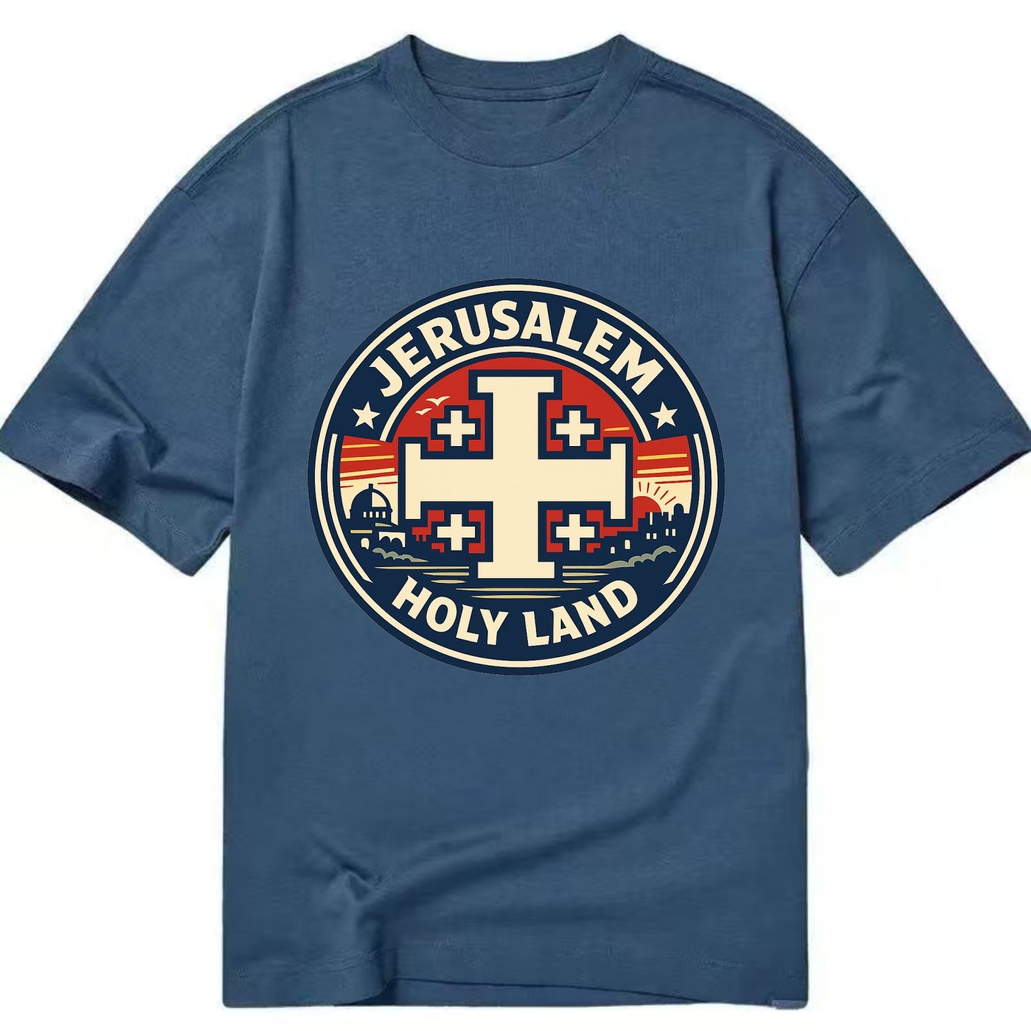 Heritage of the Cross - Classic T-shirt - Twilight Navy(Blue)