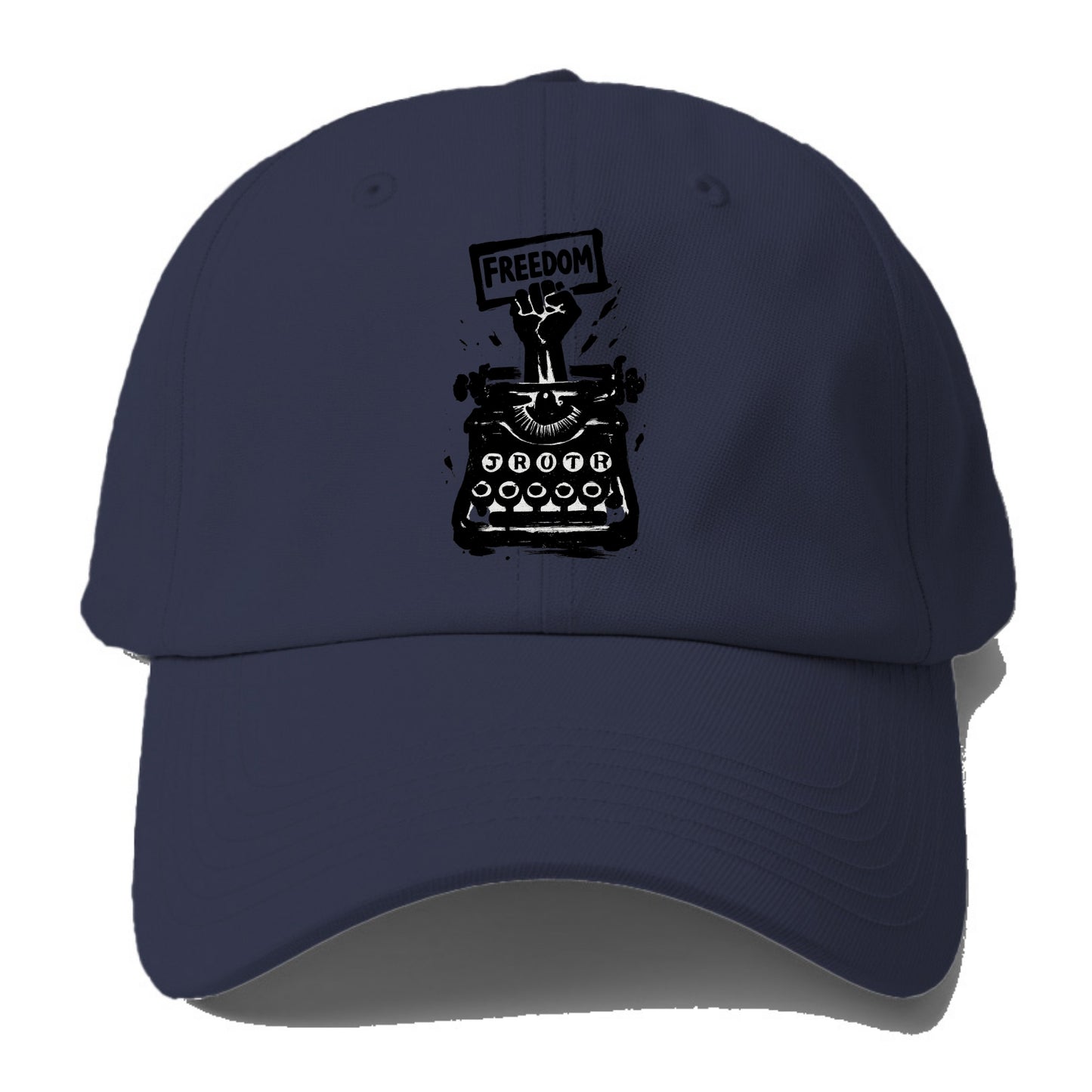 Typewriter keys - journalism and truth ink art - Baseball Cap - Twilight Navy(Blue)