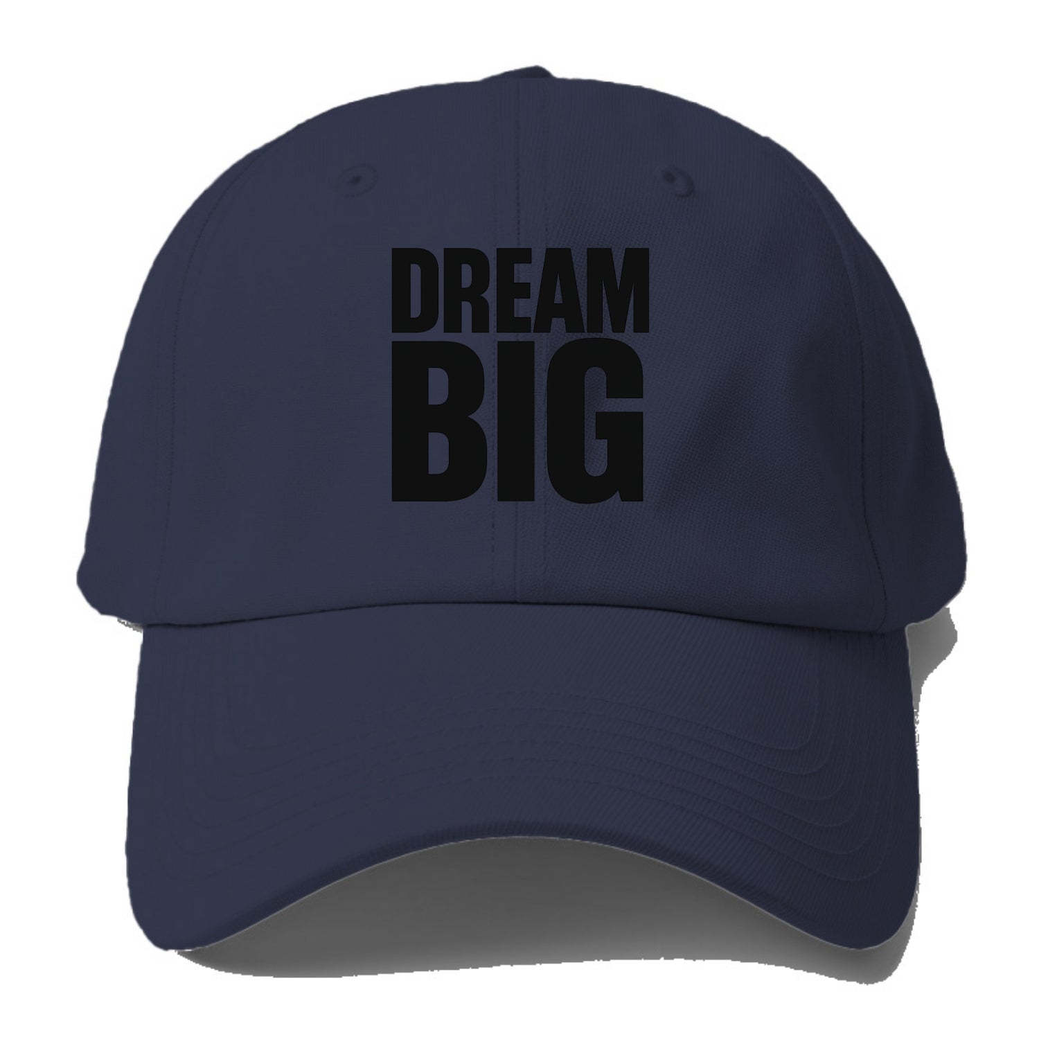 Bold typography design - "DREAM BIG" - ambitious goals, no limits - Baseball Cap For Big Heads - Twilight Navy(Blue)