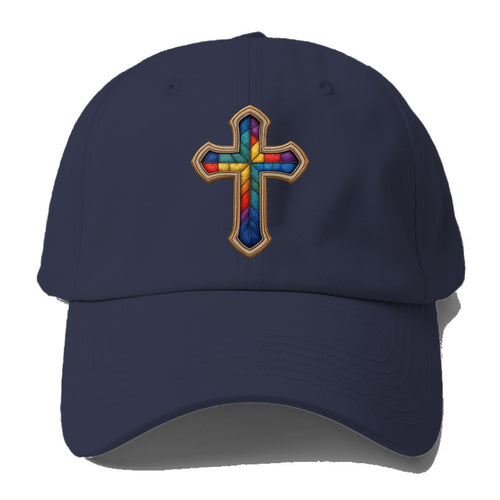 Stained Glass Cross  - Baseball Cap