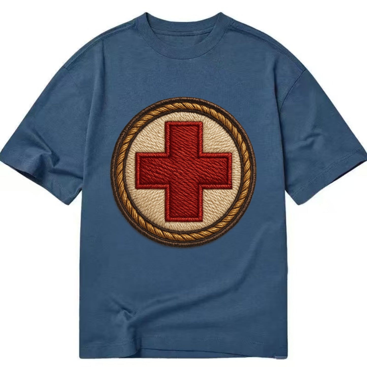 Medical Cross  - Classic T-shirt - Twilight Navy(Blue)