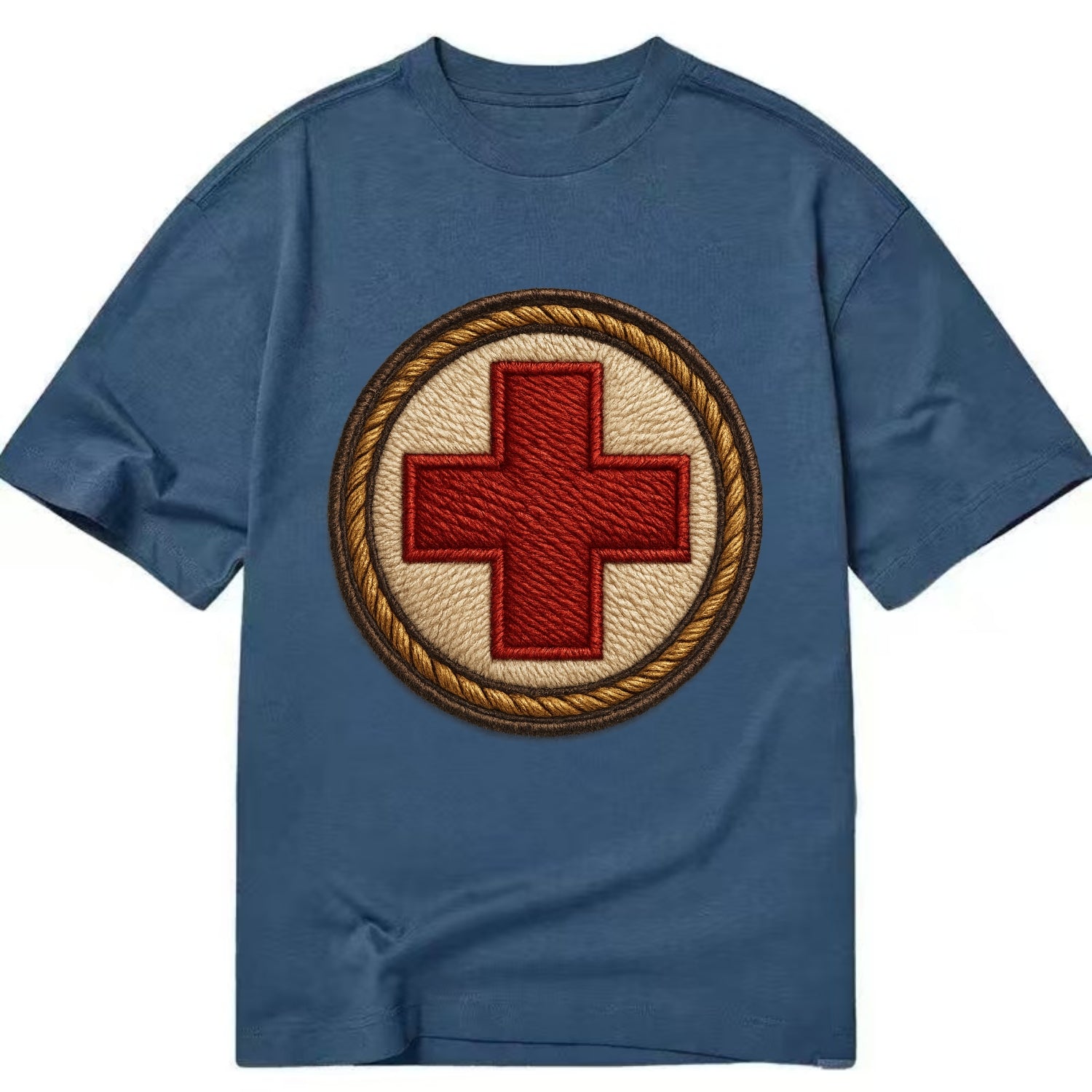 Medical Cross  - Classic T-shirt - Twilight Navy(Blue)