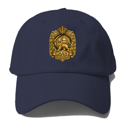 Iran Lion Sun Badge - Baseball Cap For Big Heads - Twilight Navy(Blue)