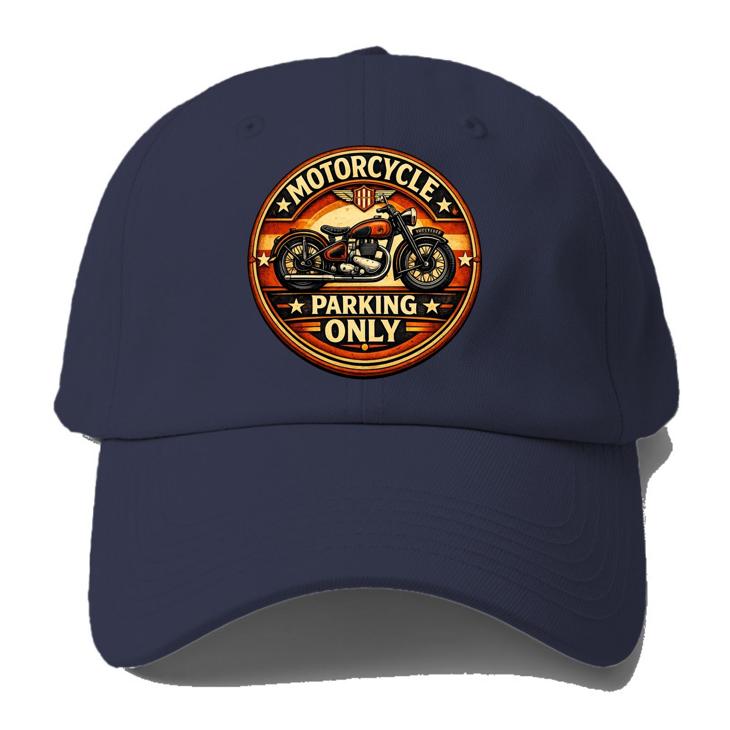 Motorcycle Parking Only - Baseball Cap - Twilight Navy(Blue)