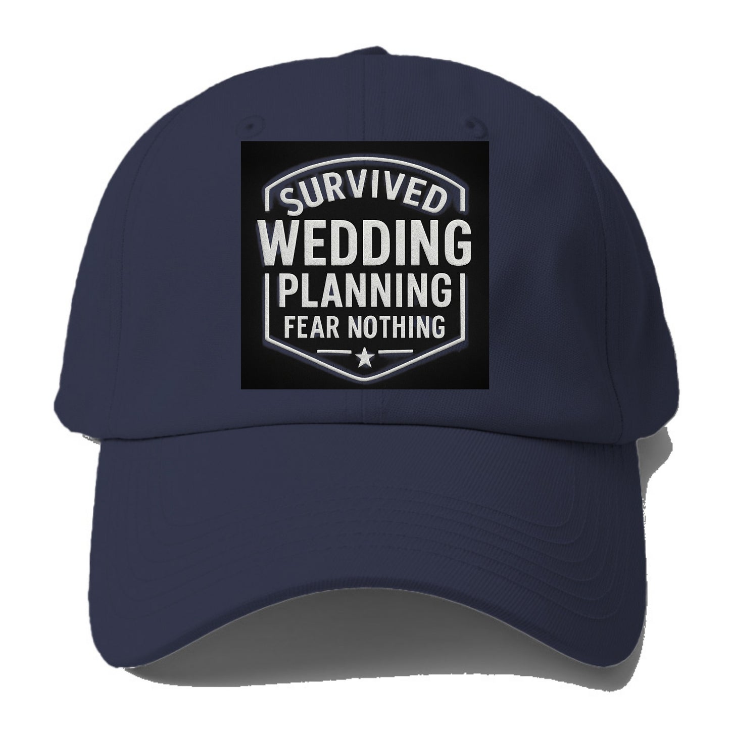 Survived wedding planning, fear nothing - Baseball Cap For Big Heads - Twilight Navy(Blue)