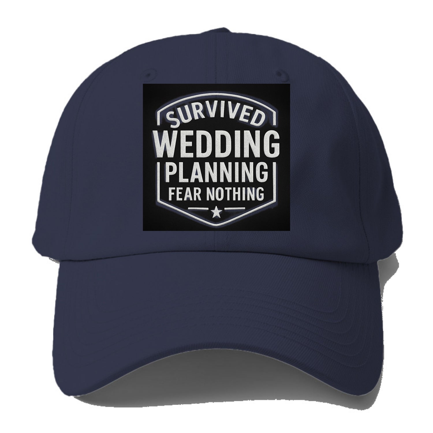 Survived wedding planning, fear nothing - Baseball Cap For Big Heads - Twilight Navy(Blue)