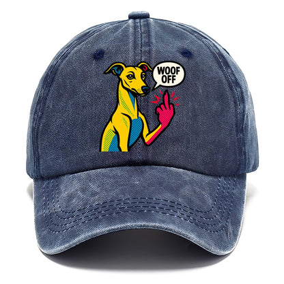 Whippet sleek athletic greyhound-like, elegant long paw giving sass - Classic Cap - Twilight Navy(Blue)