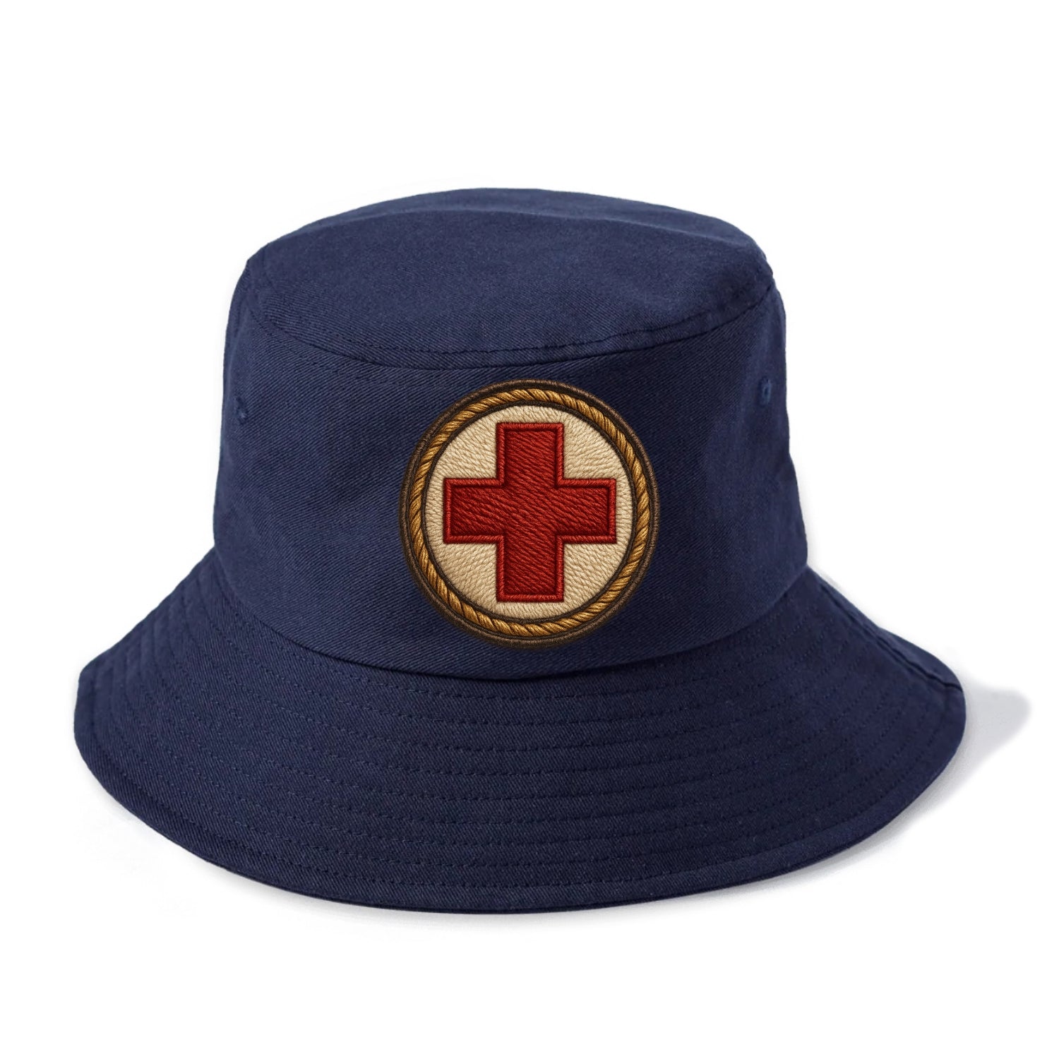 Medical Cross  - Bucket Hat - Twilight Navy(Blue)
