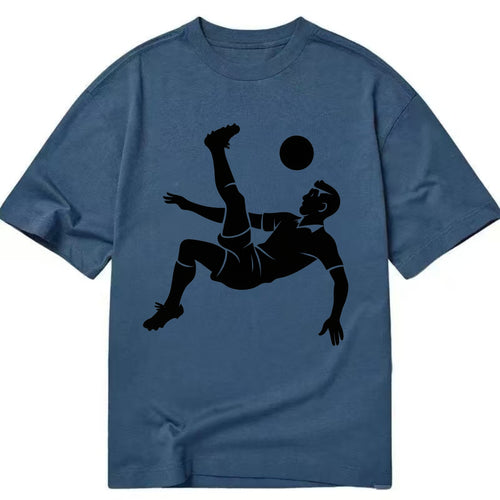 Soccer player doing a bicycle kick - Classic T-shirt