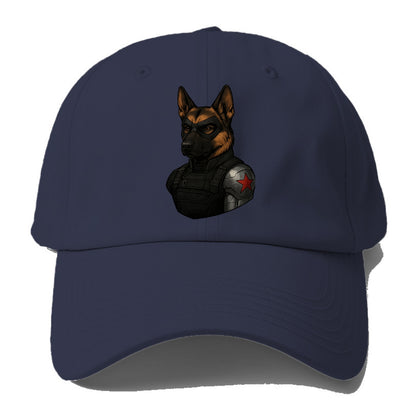 German Shepherd Winter Soldier  - Baseball Cap - Twilight Navy(Blue)