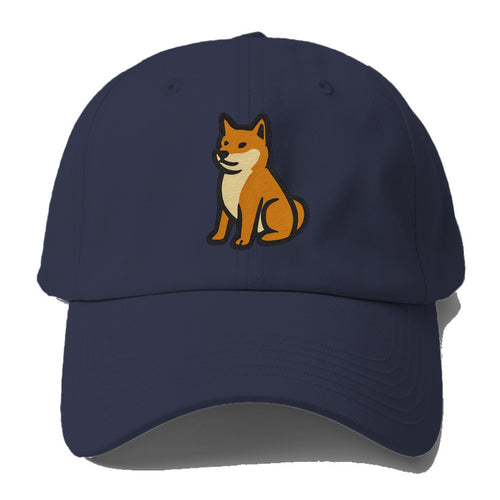 Shiba Inu - Red colored sitting pose - B Baseball Cap