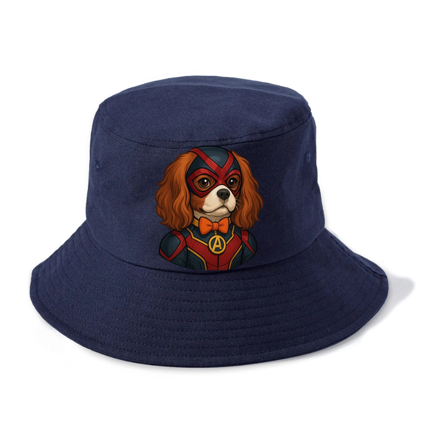 Cavalier King Charles Friendly Hero  - Bucket Hat - Twilight Navy(Blue)