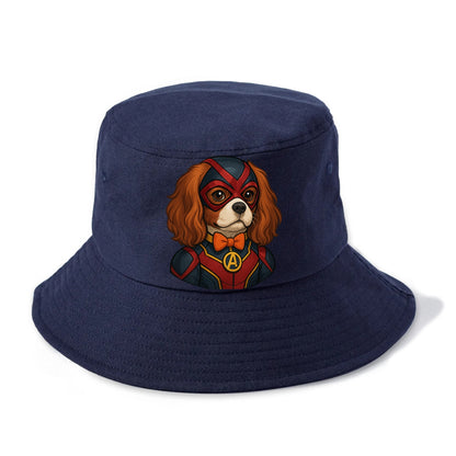 Cavalier King Charles Friendly Hero  - Bucket Hat - Twilight Navy(Blue)