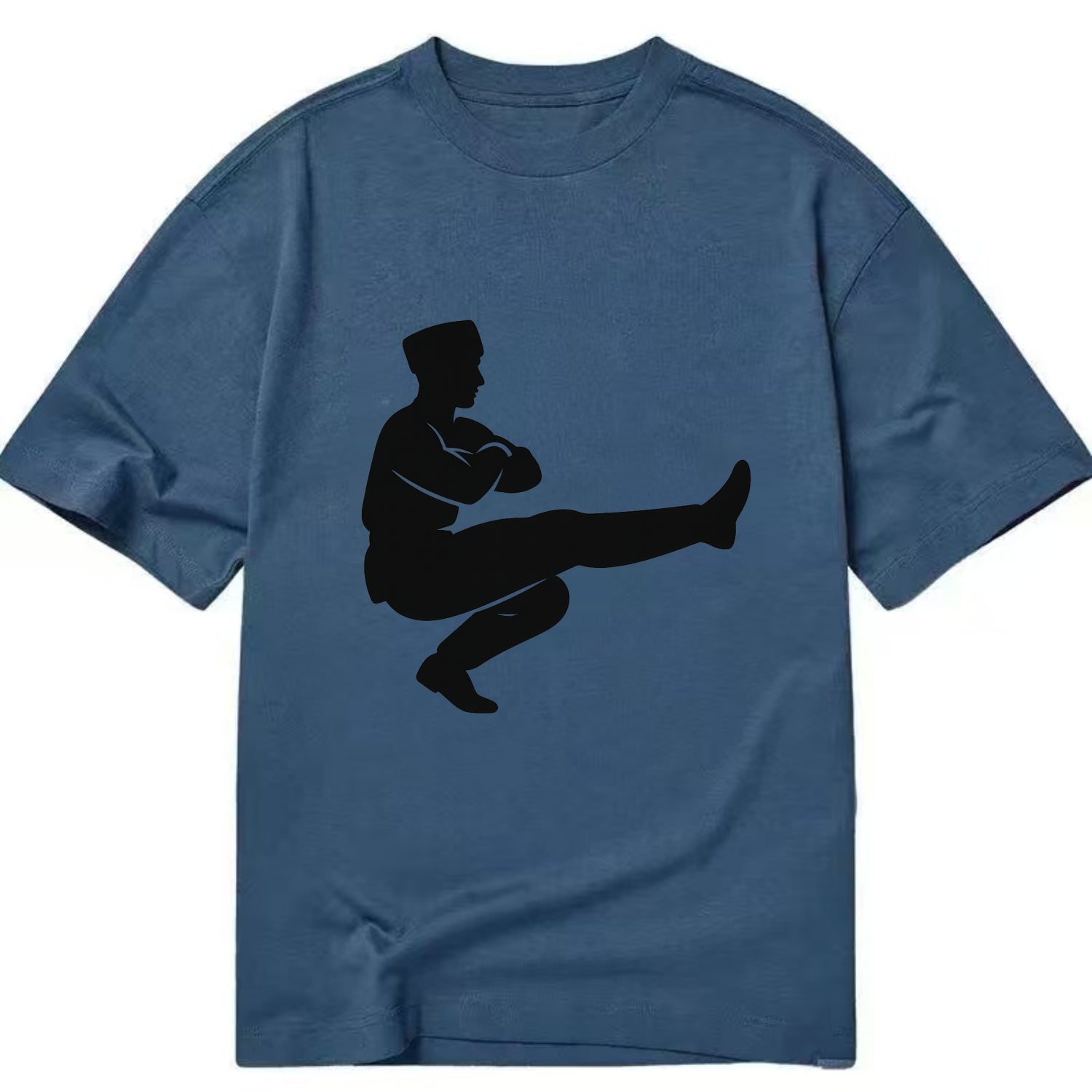 Russian Cossack dancer squat kick - Classic T-shirt - Twilight Navy(Blue)